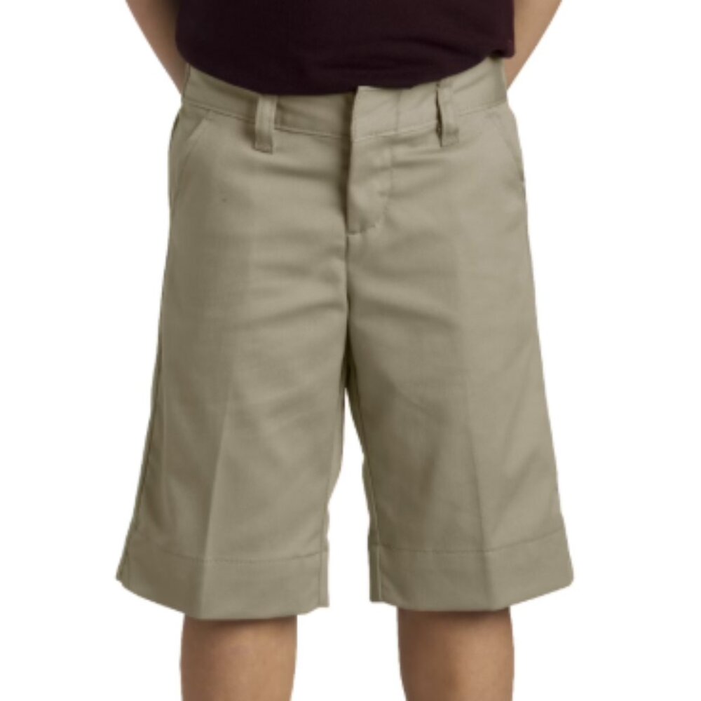 Dickies Girls' Uniform Stretch Classic Fit Bermuda Short - KR3314 - Khaki